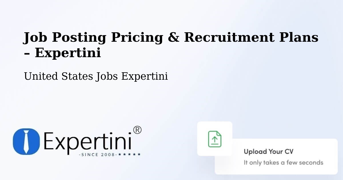Job Posting Pricing & Recruitment Plans – Georgetown - Georgetown, United States Jobs Expertini